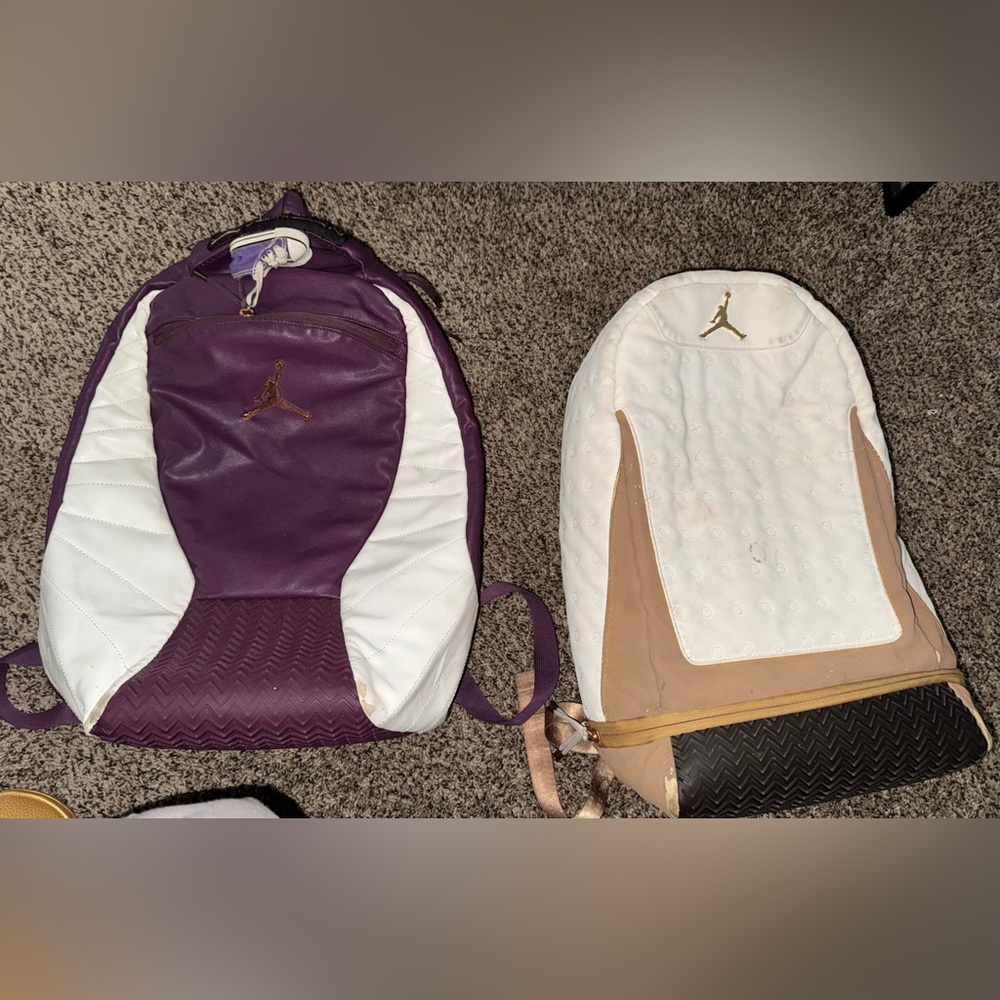 Jordan Purple and White Backpack Everyday Essential